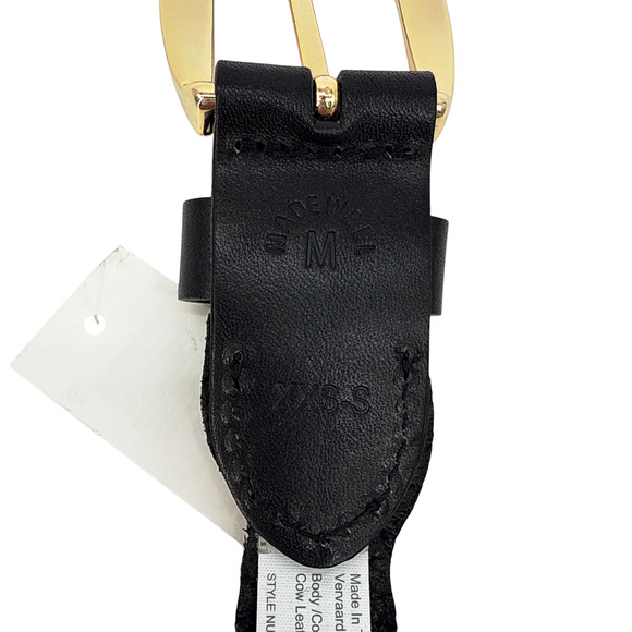 MADEWELL Braided Belt in True Black XXS-S main image 6